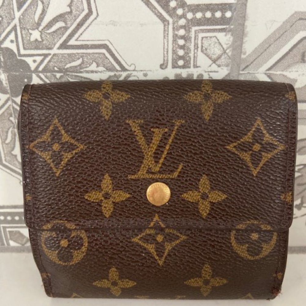 Authentic Mens/Womens LOUIS VUITTON ELISE IN BROWN COATED CANVAS